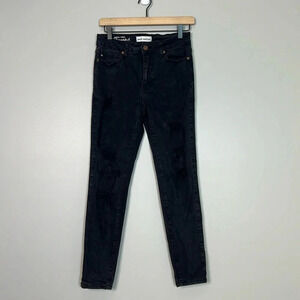 Mack and Mal Black Skinny Jeans with Intentional Frays - Size 7 - EUC - Pulse